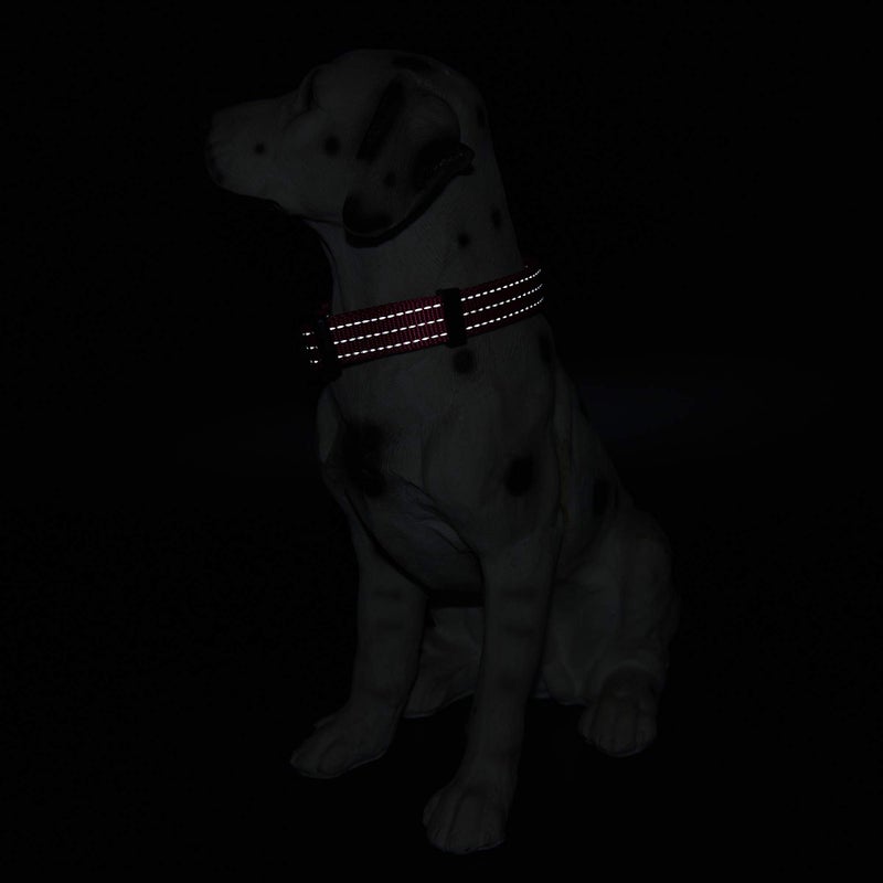 Mile High Life Dog Collar | Nylon Reflective Dog Collars | Light Weight Puppy Collars | Pink Dog Collars for Small Dogs (Solid Pink, X-Small) - Image 4